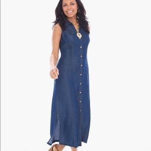 Chico’s Chambray Maxi 0 (4-6)